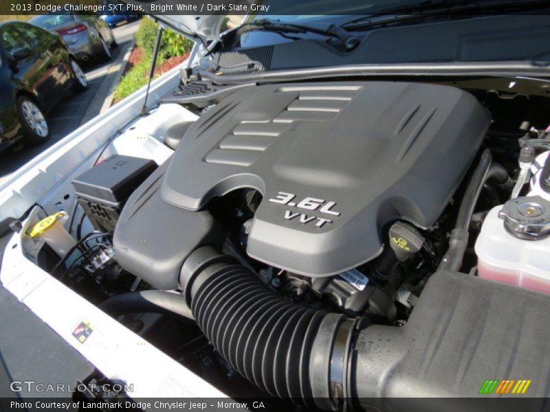 Bright White / Dark Slate Gray 2013 Dodge Challenger SXT Plus