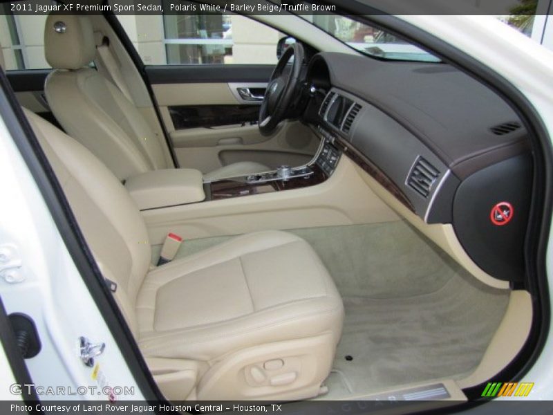 Polaris White / Barley Beige/Truffle Brown 2011 Jaguar XF Premium Sport Sedan