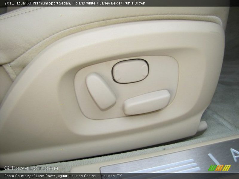 Polaris White / Barley Beige/Truffle Brown 2011 Jaguar XF Premium Sport Sedan