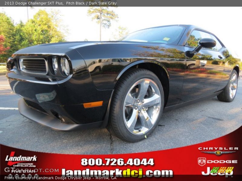 Pitch Black / Dark Slate Gray 2013 Dodge Challenger SXT Plus