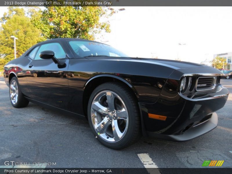 Pitch Black / Dark Slate Gray 2013 Dodge Challenger SXT Plus