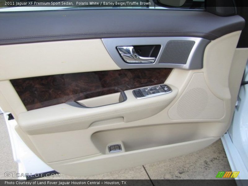 Polaris White / Barley Beige/Truffle Brown 2011 Jaguar XF Premium Sport Sedan