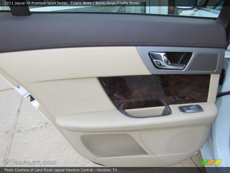 Polaris White / Barley Beige/Truffle Brown 2011 Jaguar XF Premium Sport Sedan
