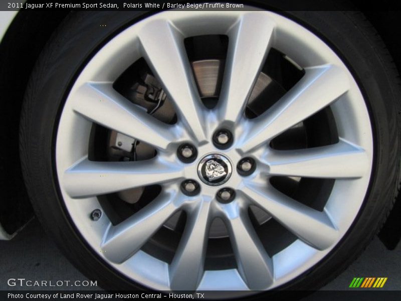 Polaris White / Barley Beige/Truffle Brown 2011 Jaguar XF Premium Sport Sedan