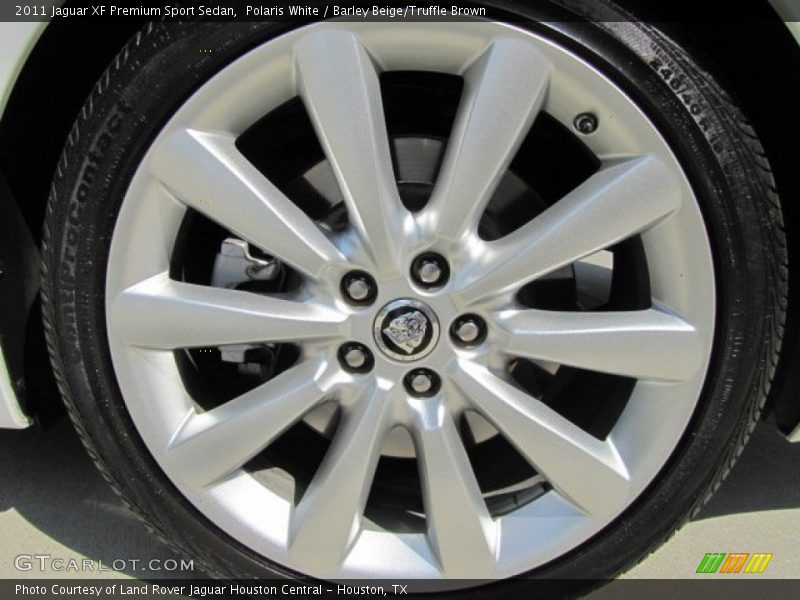 Polaris White / Barley Beige/Truffle Brown 2011 Jaguar XF Premium Sport Sedan