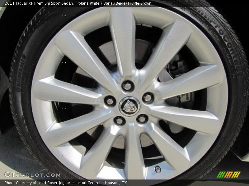Polaris White / Barley Beige/Truffle Brown 2011 Jaguar XF Premium Sport Sedan