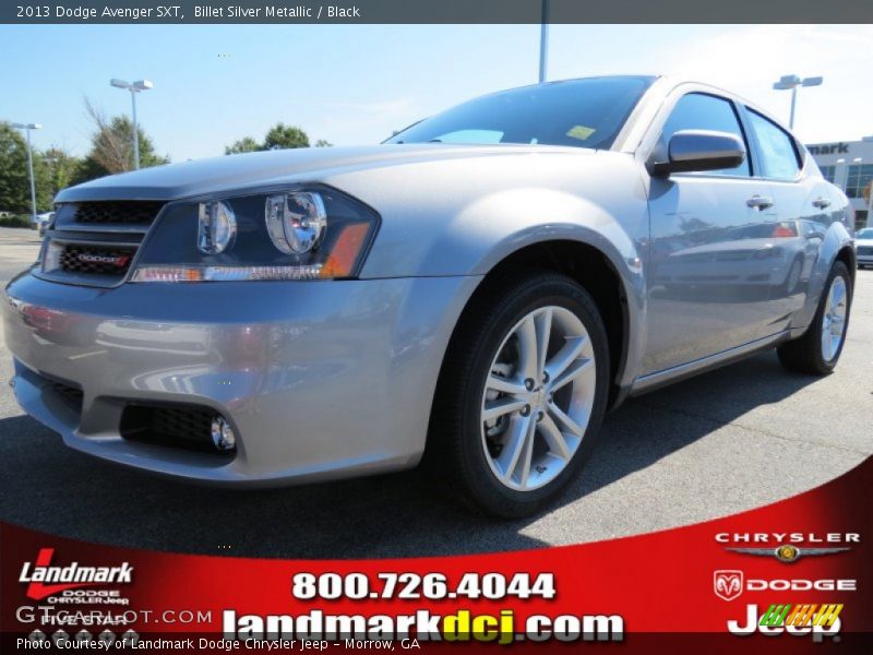 Billet Silver Metallic / Black 2013 Dodge Avenger SXT