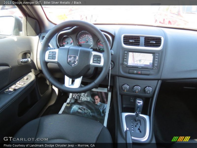 Billet Silver Metallic / Black 2013 Dodge Avenger SXT
