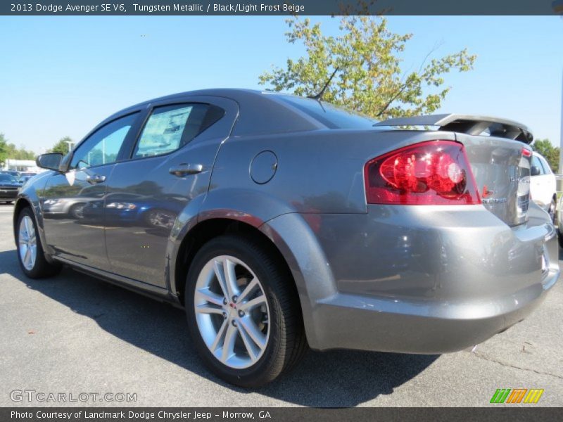 Tungsten Metallic / Black/Light Frost Beige 2013 Dodge Avenger SE V6