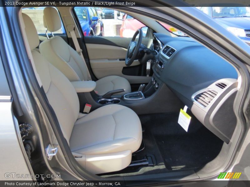 Tungsten Metallic / Black/Light Frost Beige 2013 Dodge Avenger SE V6
