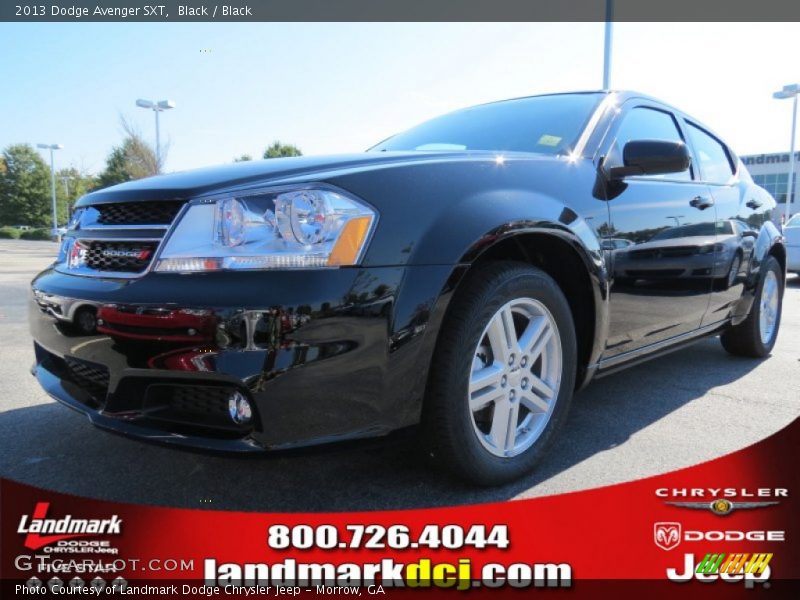 Black / Black 2013 Dodge Avenger SXT