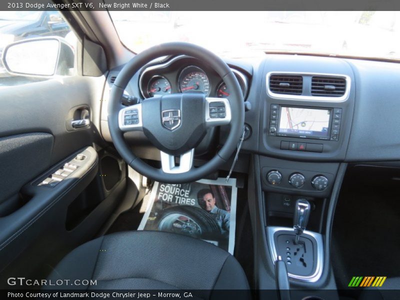 New Bright White / Black 2013 Dodge Avenger SXT V6