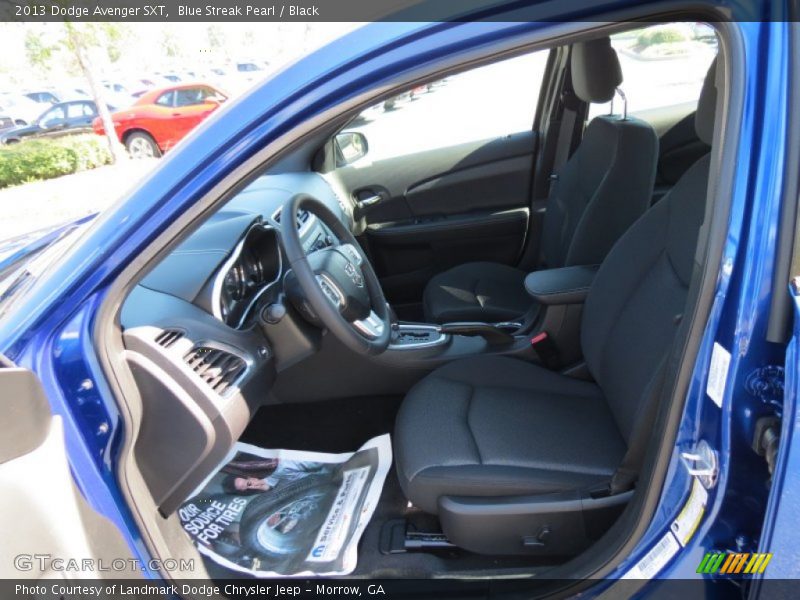 Blue Streak Pearl / Black 2013 Dodge Avenger SXT