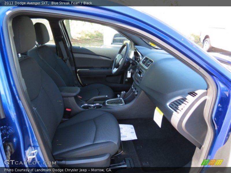 Blue Streak Pearl / Black 2013 Dodge Avenger SXT