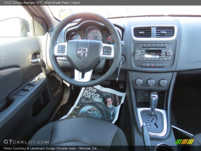 Blue Streak Pearl / Black 2013 Dodge Avenger SXT