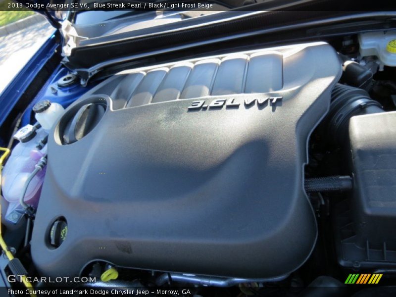 Blue Streak Pearl / Black/Light Frost Beige 2013 Dodge Avenger SE V6