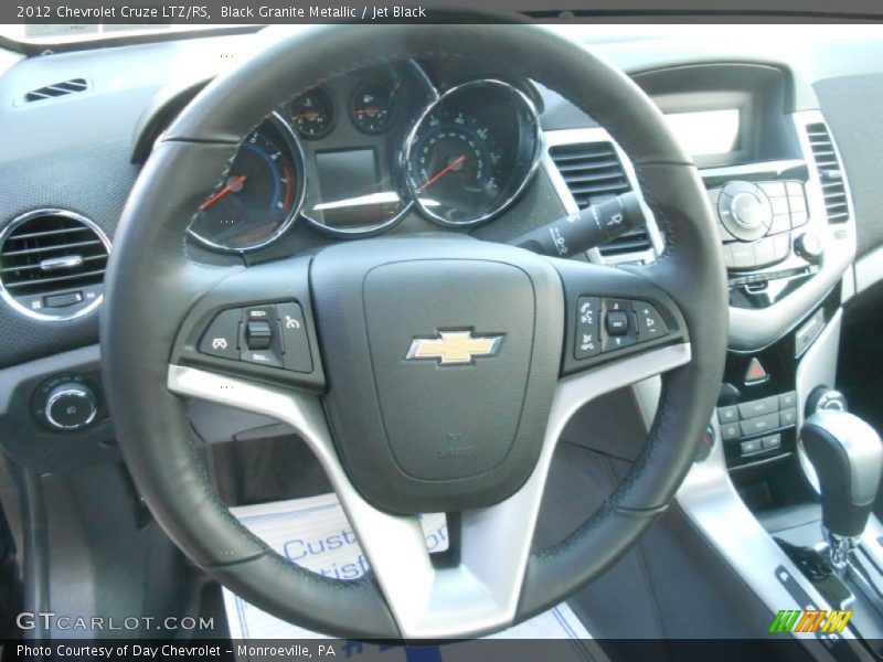 Black Granite Metallic / Jet Black 2012 Chevrolet Cruze LTZ/RS
