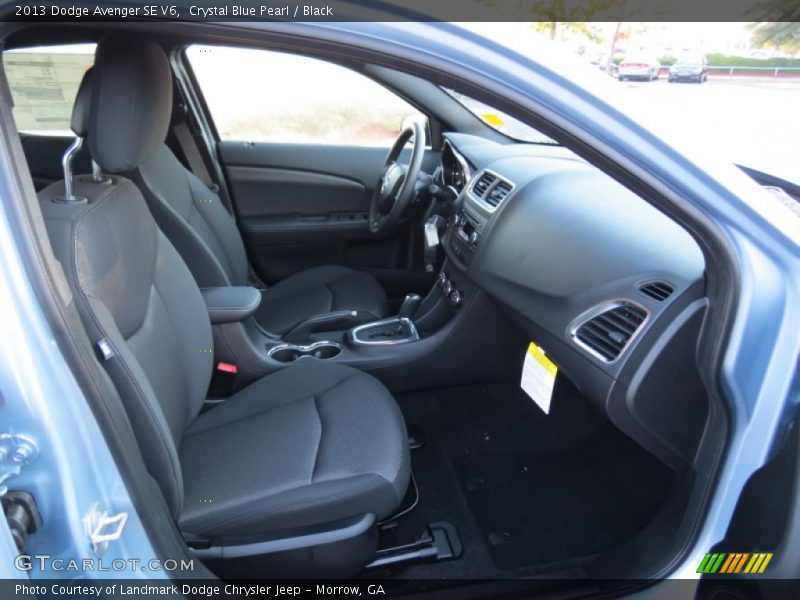 Crystal Blue Pearl / Black 2013 Dodge Avenger SE V6