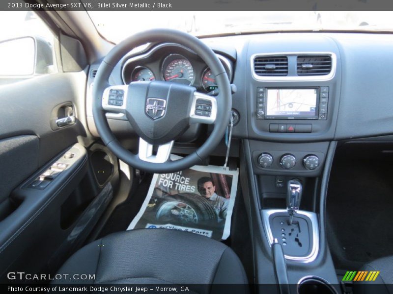 Billet Silver Metallic / Black 2013 Dodge Avenger SXT V6