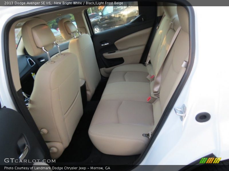 New Bright White / Black/Light Frost Beige 2013 Dodge Avenger SE V6
