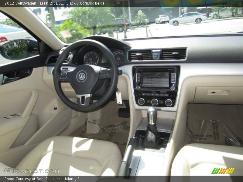 Black / Cornsilk Beige 2012 Volkswagen Passat 2.5L SE