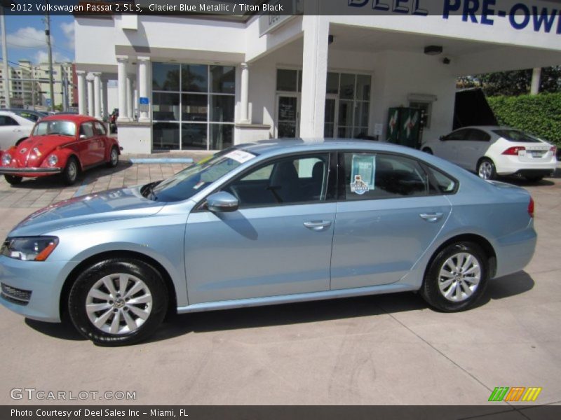 Glacier Blue Metallic / Titan Black 2012 Volkswagen Passat 2.5L S