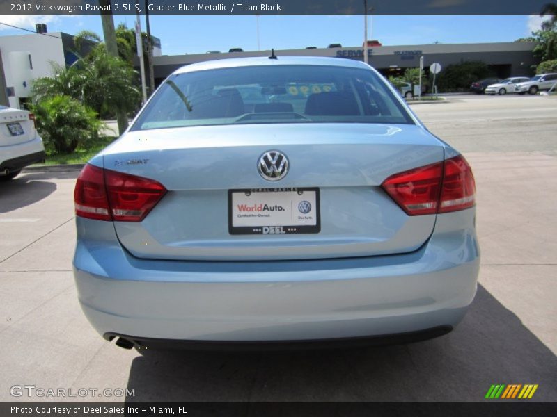 Glacier Blue Metallic / Titan Black 2012 Volkswagen Passat 2.5L S