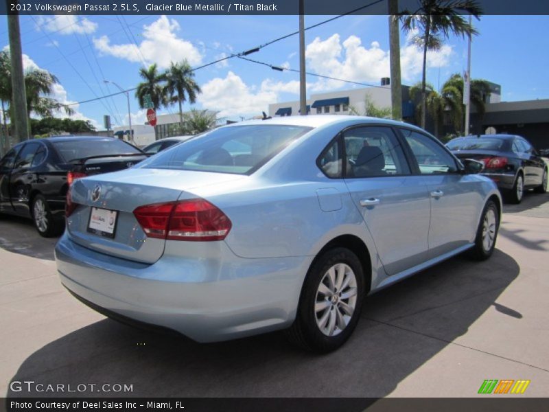 Glacier Blue Metallic / Titan Black 2012 Volkswagen Passat 2.5L S