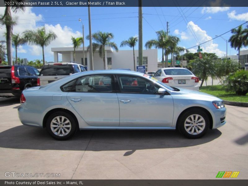 Glacier Blue Metallic / Titan Black 2012 Volkswagen Passat 2.5L S