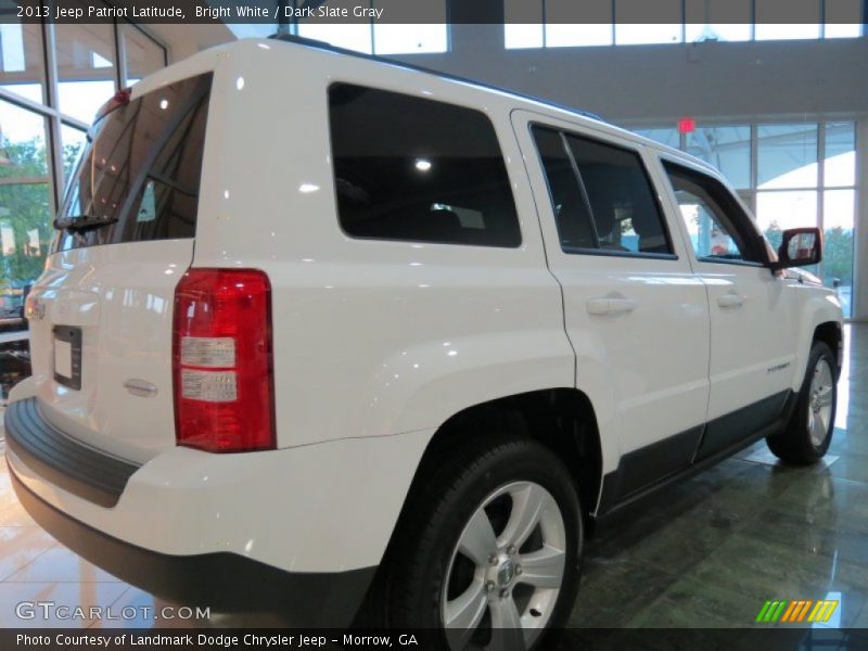 Bright White / Dark Slate Gray 2013 Jeep Patriot Latitude
