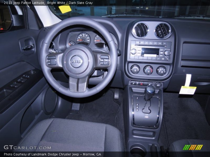 Bright White / Dark Slate Gray 2013 Jeep Patriot Latitude