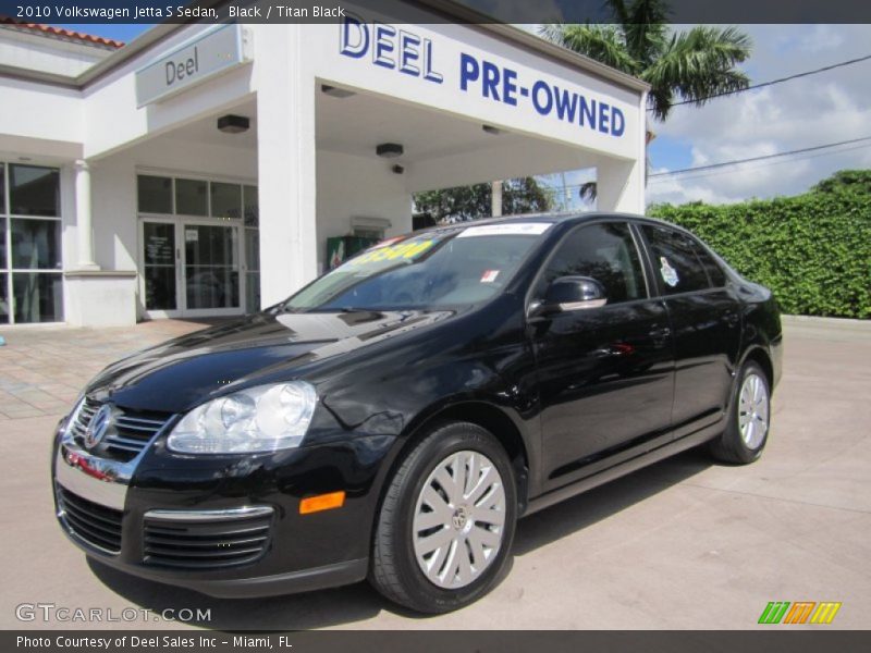 Black / Titan Black 2010 Volkswagen Jetta S Sedan