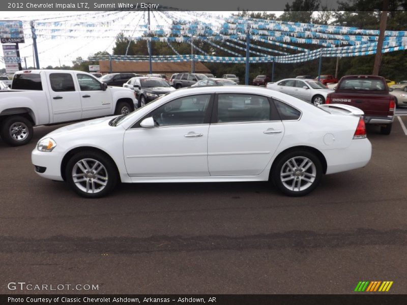 Summit White / Ebony 2012 Chevrolet Impala LTZ