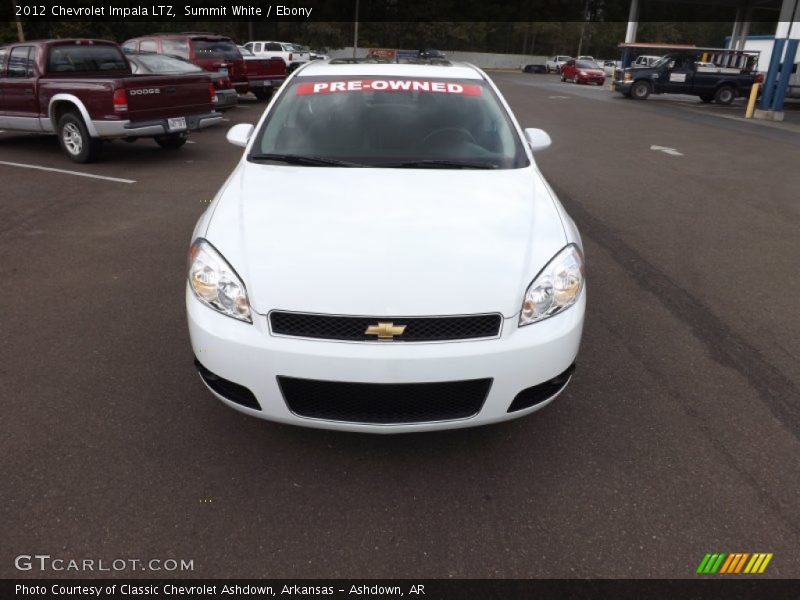 Summit White / Ebony 2012 Chevrolet Impala LTZ