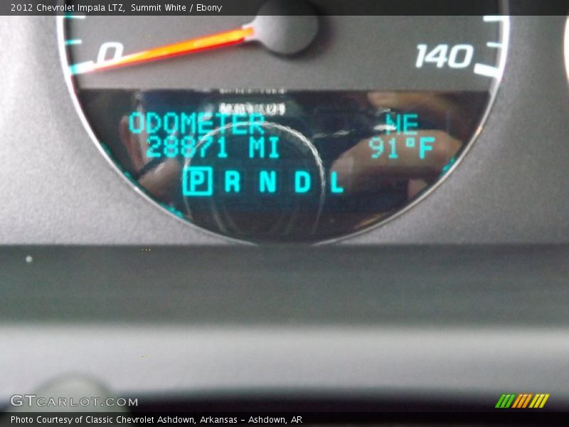 Summit White / Ebony 2012 Chevrolet Impala LTZ