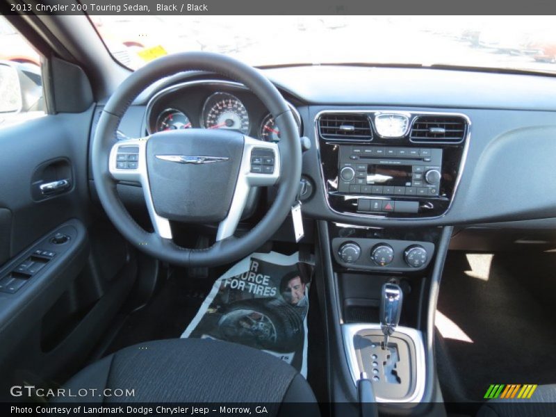 Black / Black 2013 Chrysler 200 Touring Sedan