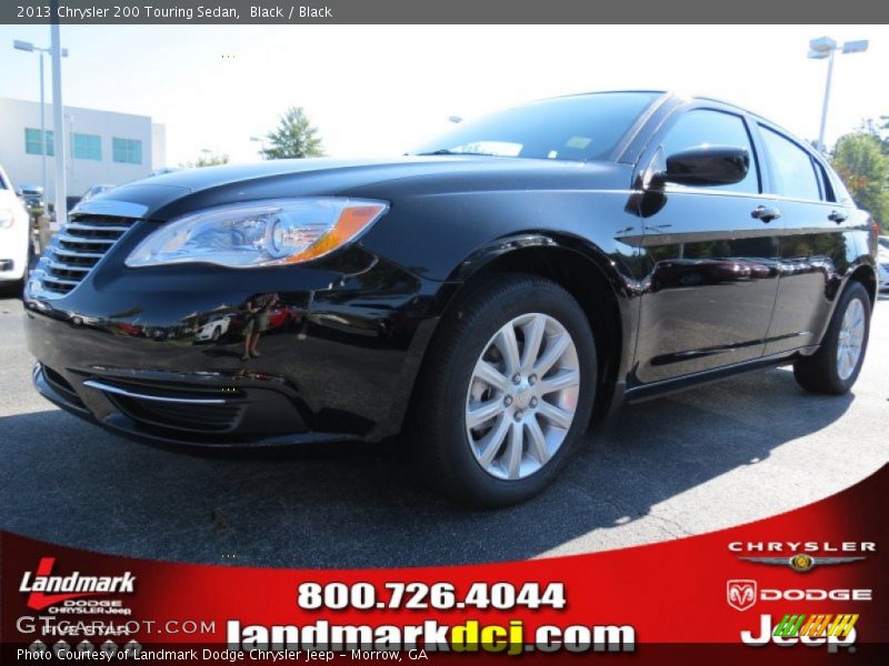 Black / Black 2013 Chrysler 200 Touring Sedan
