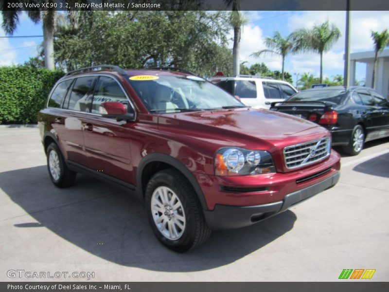 Ruby Red Metallic / Sandstone 2008 Volvo XC90 3.2
