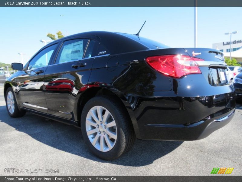 Black / Black 2013 Chrysler 200 Touring Sedan