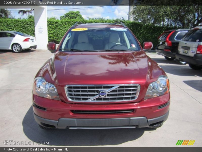 Ruby Red Metallic / Sandstone 2008 Volvo XC90 3.2