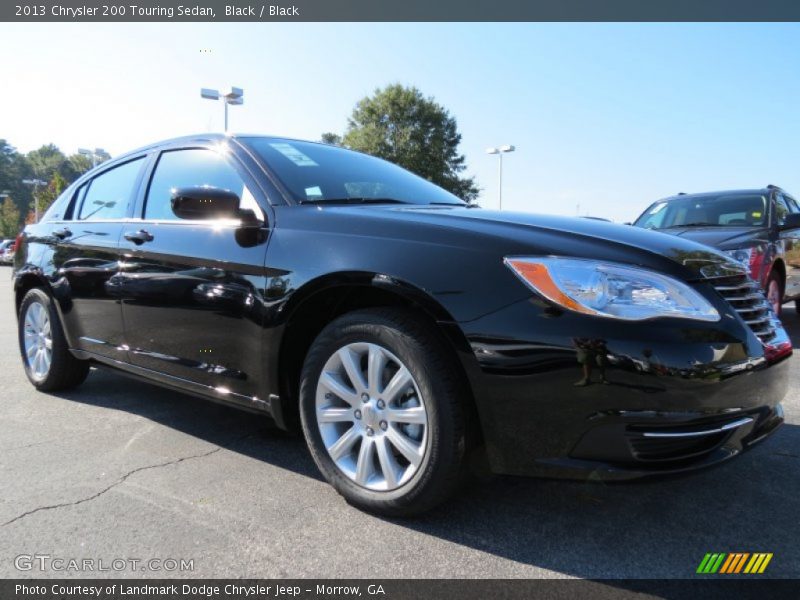Black / Black 2013 Chrysler 200 Touring Sedan