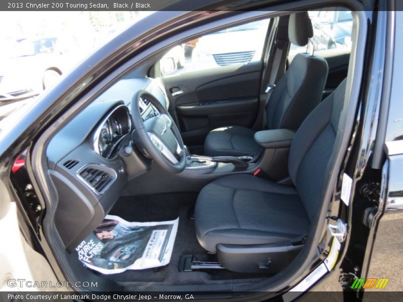 Black / Black 2013 Chrysler 200 Touring Sedan