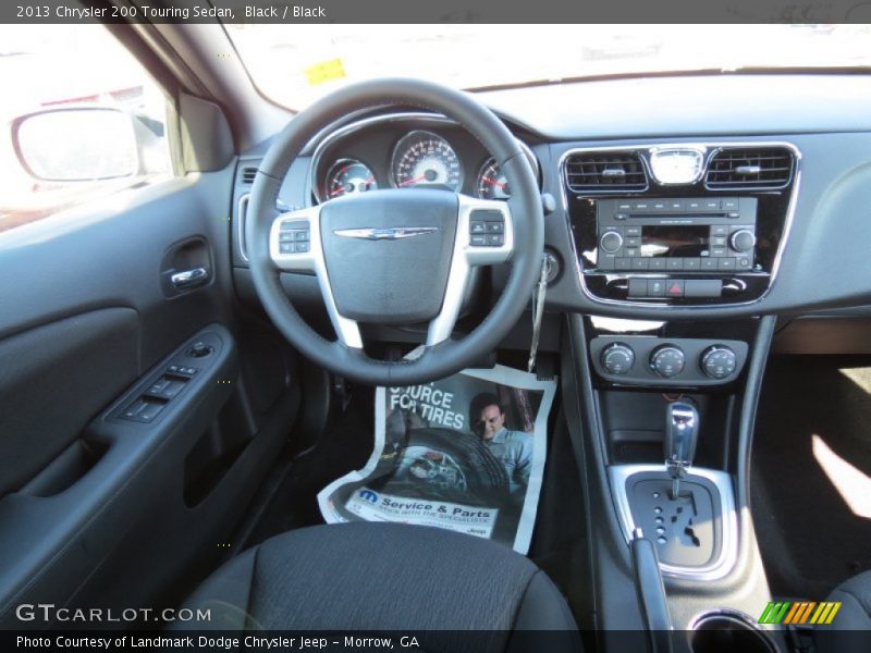 Black / Black 2013 Chrysler 200 Touring Sedan