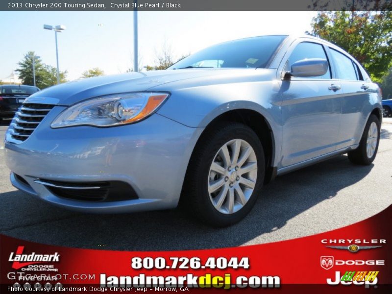 Crystal Blue Pearl / Black 2013 Chrysler 200 Touring Sedan