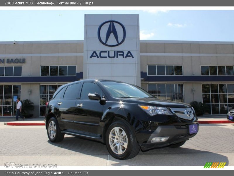 Formal Black / Taupe 2008 Acura MDX Technology