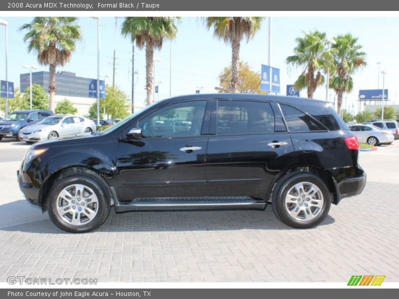 Formal Black / Taupe 2008 Acura MDX Technology