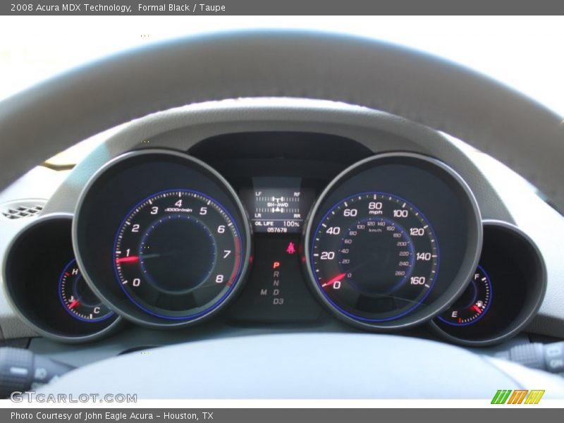 Formal Black / Taupe 2008 Acura MDX Technology