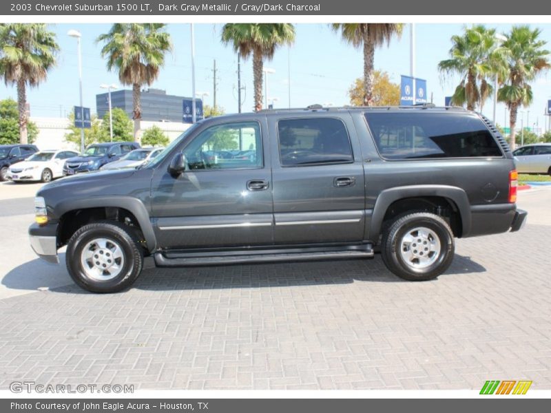 Dark Gray Metallic / Gray/Dark Charcoal 2003 Chevrolet Suburban 1500 LT