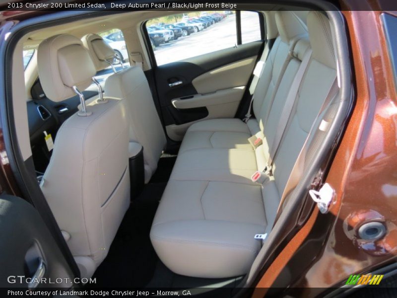 Deep Auburn Pearl / Black/Light Frost Beige 2013 Chrysler 200 Limited Sedan