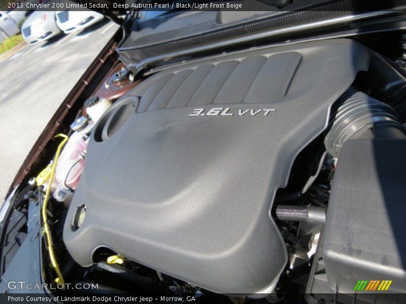 Deep Auburn Pearl / Black/Light Frost Beige 2013 Chrysler 200 Limited Sedan